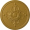 Ekena Millwork Milton Ceiling Medallion (Fits Canopies up to 7 7/8"), 40 5/8"OD x 1 3/4"P, Pharaohs Gold CM40MIPGS - alternate 1
